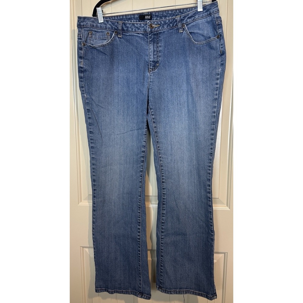 A.N.A. New Approach Women's Boot Cut Jeans sz 18W stretch casual comfort